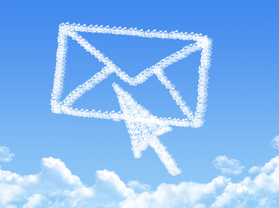 mail cloud shape